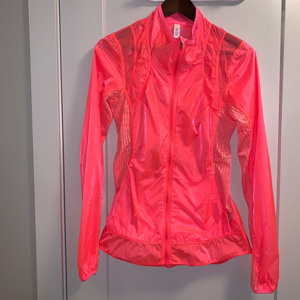 lululemon athletica Neon Coral Lightweight Jacket